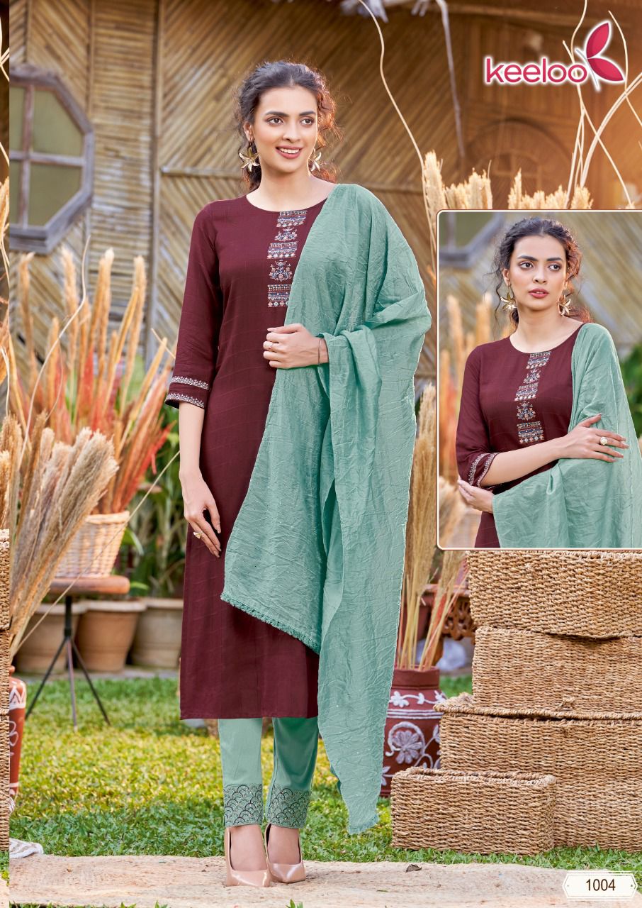 Koodee Bitu 1 New Fancy Exclusive Wear Kurti Pant With Dupatta Readymade Collection